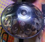 هنگ درام آرشا تیتانیوم گرید B رنگ استیلی ARSHA HANDPAN TITANIUM B steel color