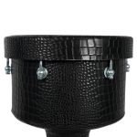 تنبک (ضرب) بوشهری پژواک فلزی روکش چرم با کاور tonbak pejvak black - Image 3