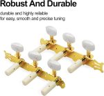 ماشین هد گیتار کلاسیک (سفید طلایی) Tuner Machine Head Keys for Classic Guitar WG - Image 4