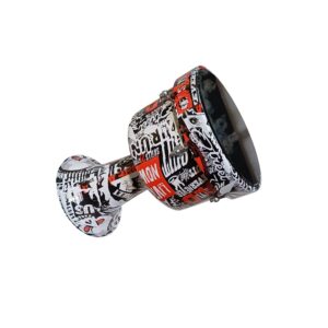 ست کامل تمپو و ضرب بوشهری پژواک مدل هیدرو سفید با کاور و پایه DARBUKA & TOMBAK WHITE pejvak