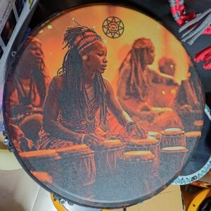 جیمبی سایز 14 پژواک (مشکی،آبی) djembe PEJVAK BLACK&BLUE 14 inch