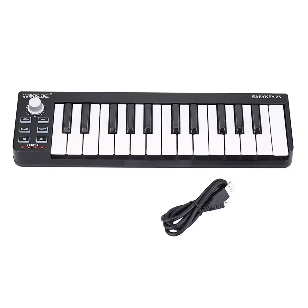 8 میدی کنترلر 2 اکتاو مینی مدل Worlde Easykey 25 - Image 1