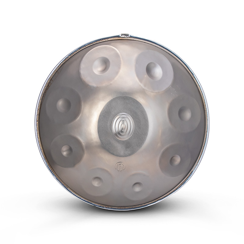 hangdrum-arsha-noghrei هنگ درام استیل آرشا نقره ای سری ARSHA HANDPAN SILVER M