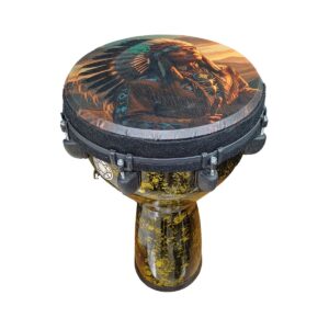 جیمبی سایز 14 پژواک (مشکی،طلایی روشن) djembe PEJVAK BLACK&golden 14 inch