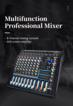 پاورمیکسر 99 افکت 6 کانال فلشخور مدل PROFESSIONAL AUDIO POWERMIXER PMX-6-USB - Image 2