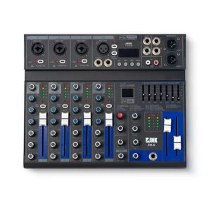 میکسر 5 کانال پرفشنال 99 افکت مدل PROFESSIONAL Audio Mixer USB Recording FX-5
