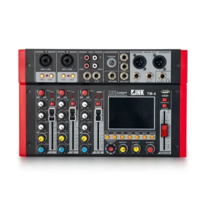 میکسر 4 کانال دارای 256 افکت مدل PROFESSIONAL AUDIO 256DSP MIXER TM-4