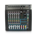 پاورمیکسر 99 افکت 6 کانال فلشخور مدل PROFESSIONAL AUDIO POWERMIXER PMX-6-USB