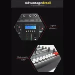 پاورمیکسر 99 افکت 6 کانال فلشخور مدل PROFESSIONAL AUDIO POWERMIXER PMX-6-USB - Image 9